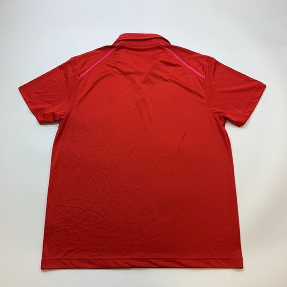 IJP Design Polo Shirt Mens XL Extra Large Red Moisture Wicking Athletic Golf - Picture 3 of 11